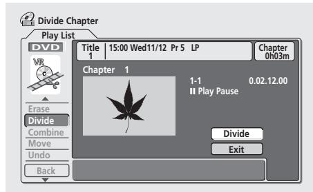 PIONEER DVR5100H - Appuyez sur la touche RETURN pour retourner aux options du menu du navigator de disque ou sélectionnez un autre titre à nommer. - 2