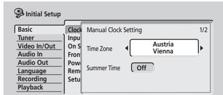 PIONEER DVR5100H - Réglage de l'horloge - 3