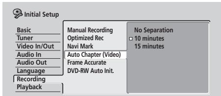 PIONEER DVR5100H - Chapitre auto (vidéo) - 1
