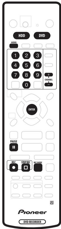 PIONEER DVR5100H - Enregistrement de base à partir de la TV - 1