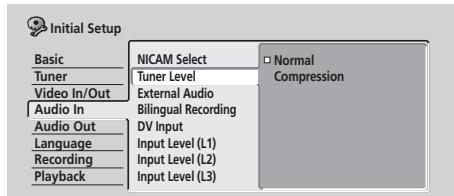 PIONEER DVR5100H - Niveau de volume du tuner - 1