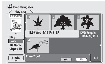 PIONEER DVR5100H - Effacer (erase) - 1