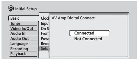 PIONEER DVR5100H - Cet enregistreur est-il connecté à un ampli AV pour le son numérique? - 1