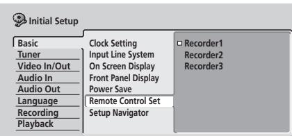 PIONEER DVR5100H - Réglages de la télécommande - 1