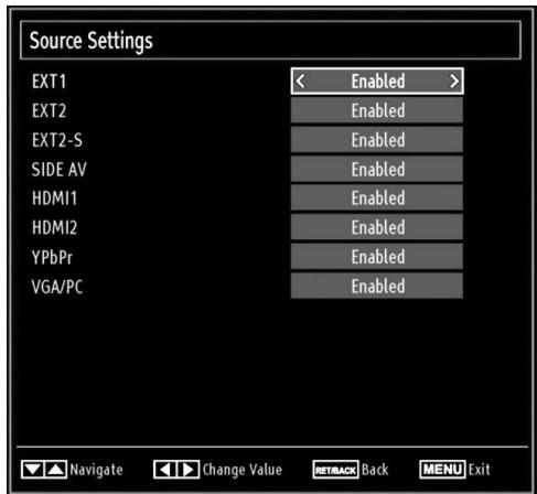BRANDT B 3213 HD - Configuring Source Settings - 1