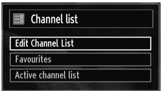 BRANDT B 3213 HD - Managing Stations: Channel List - 1