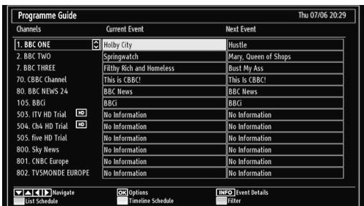 BRANDT B 3213 HD - Viewing Electronic Programme Guide (EPG) - 1