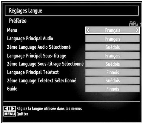 BRANDT B 3213 HD - Paramètres de langue - 1