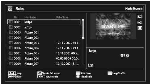 BRANDT B 3213 HD - Viewing Photos via USB - 1