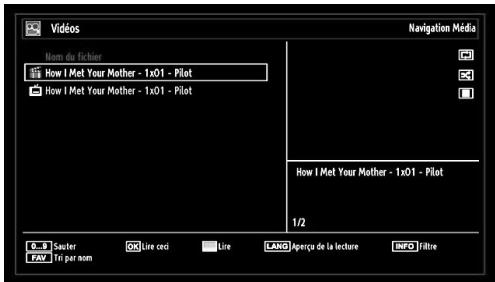BRANDT B 3213 HD - Affichage de vidéo via USB - 1