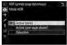 NIKON Z5 - Sélectionnez un [mode HDR] - 2