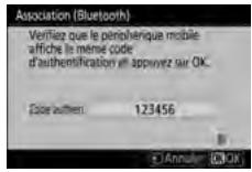 NIKON Z5 - Appareil photo/périphérique ios : démarrez le processus d'association. - 1