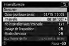 NIKON Z5 - Paramétrez les réglages de l'intervallomètre. - 3