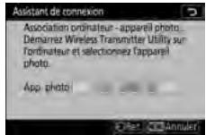 NIKON Z5 - Démarrer le processus d'association. - 1