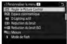 NIKON Z5 - Personnalisation du menu i - 3