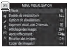 NIKON Z5 - - Menu visualisation : gestion des images - 1