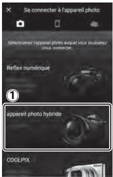 NIKON Z5 - Périphérique mobile : démarrez l'application snapbridge. - 4