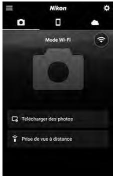 NIKON Z5 - Périphérique mobile : revenez à l'application snapbridge. - 1