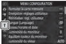 NIKON Z5 - Menu configuration : configuration de l'appareil photo - 1