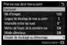 NIKON Z5 - Choisissez les options de dossier au démarrage. - 1
