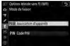 NIKON Z5 - : CHOISSEZ un mode de liaison pour la WR-R10. - 1