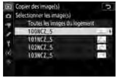 NIKON Z5 - Sélectionnez le dossier source. - 1