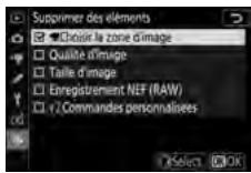 NIKON Z5 - Sélectionnez les rubriques. - 1
