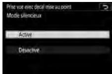 NIKON Z5 - Activez ou désactiver le mode silencieux. - 2