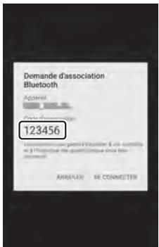 NIKON Z5 - Appareil photo/périphérique android : vérifie que l'appareil photo et le périphérique android affichent le même code d'authentication. - 1