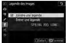NIKON Z5 - Joindre une légende - 1