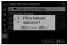 NIKON Z5 - Supprimez les rubriques sélectionnées. - 1