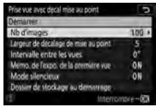 NIKON Z5 - Paramétrise les réglages de décalage de la mise au point. - 1