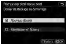 NIKON Z5 - Choisissez les options de dossier au démarrage. - 2