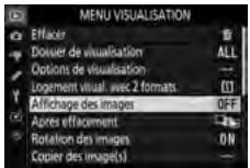 NIKON Z5 - Mettez en surbrillance une rubrique de menu. - 2