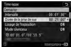 NIKON Z5 - Paramétrez les réglages de la vente time-lapse. - 3