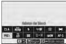 NIKON Z5 - Mettez en surbrillance [balance des blancs] dans le menu i et maintenez appuyée la commande pour démarrer le mode de mesure directe. - 1