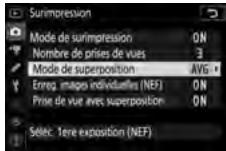 NIKON Z5 - Choisissez une option pour [mode de superposition] - 1