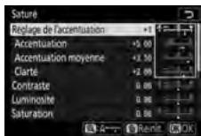 NIKON Z5 - Modifiez le picture control sélectionné. - 1