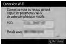 NIKON Z5 - Établir la connexion wi-fi et appuyez sur ©. - 2