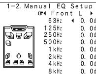DENON AVR-3805 - 1-2 Configuration de l'égalisation manuelle - 5