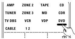 DENON AVR-3805 - Rappel des station avec les touches prétéglées - 1