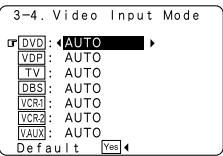 DENON AVR-3805 - 3-4 Configuration du mode d'entrée vidéo - 6