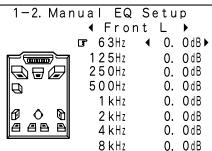 DENON AVR-3805 - 1-2 Configuration de l'égalisation manuelle - 13