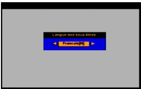 SAGEMCOM DS77 - Sélectionner des sous-titres - 1