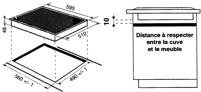 ARISTON KTI 6412 - Installation des tables de cuisson à encastrer - 1