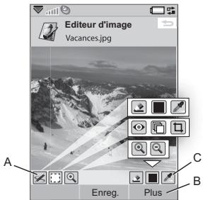 SONY W950i - Editeur d'image - 1
