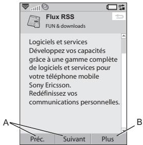 SONY W950i - Lecture de nouveaux éléments - 2