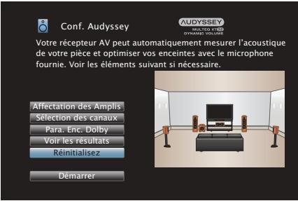 DENON AVC-X4700H - Retour aux réglages “conf. audyssey® - 1