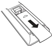 DENON AVC-X4700H - Insertion des piles - 1