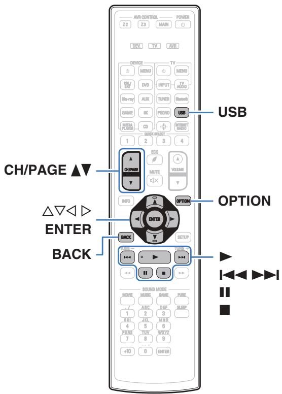 DENON AVC-X4700H - Lecture du contenu d'un dispositif mémoire USB - 1